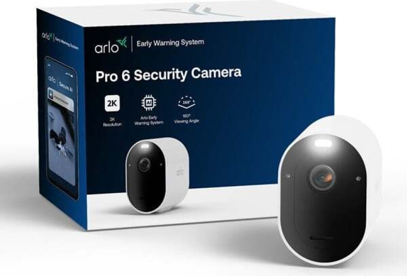 Pro 6 2K+ overvåkningskamera, 1-pakning