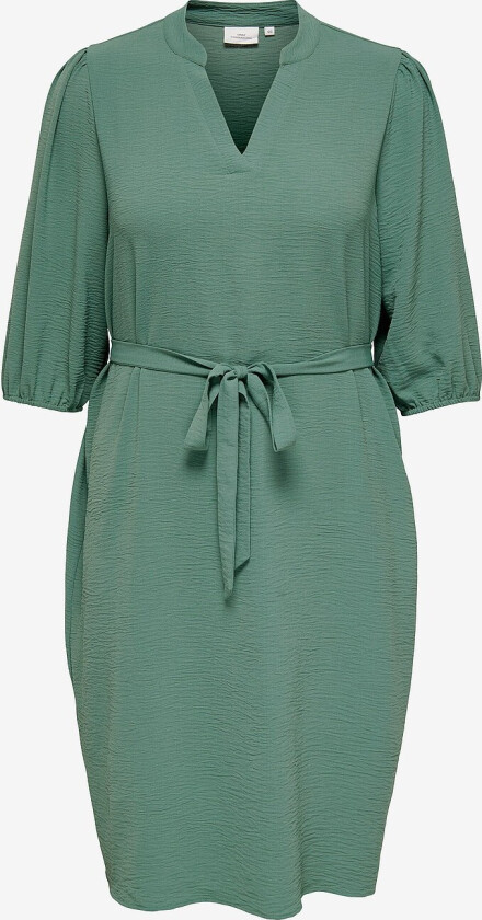 Kjole carPlana Mette Life 2/4 V-neckdress - Grønn