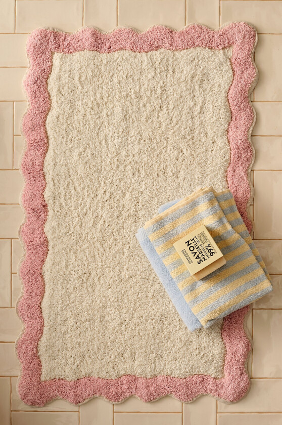 Badematte Scallop - Rosa