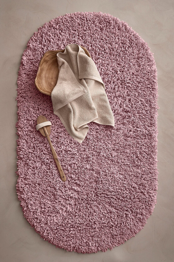 Baderomsmatte Chenille - Rosa