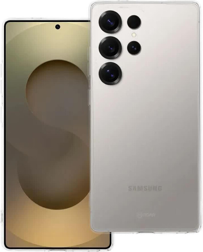 ROAR All Day Colorful Jelly Deksel for Samsung Galaxy S25 Ultra - Transparent