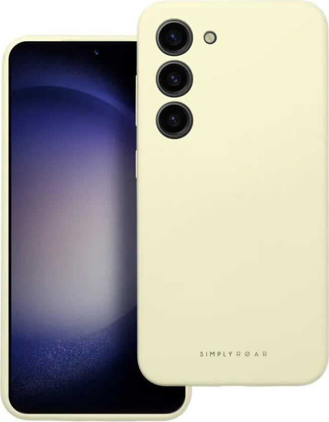 ROAR Cloud Skin Deksel for Samsung Galaxy S25 FE - Lys gul