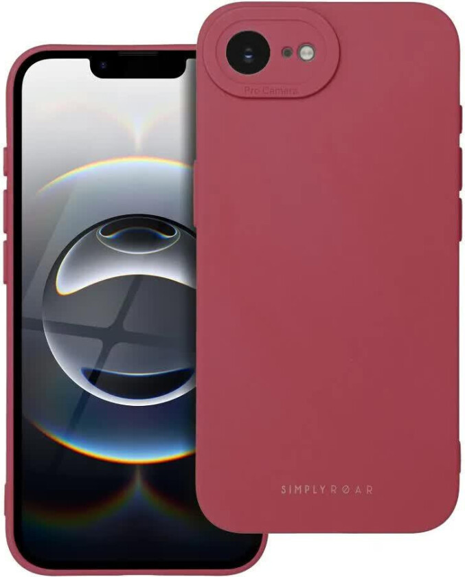 ROAR Luna Deksel til iPhone 16e - R??d