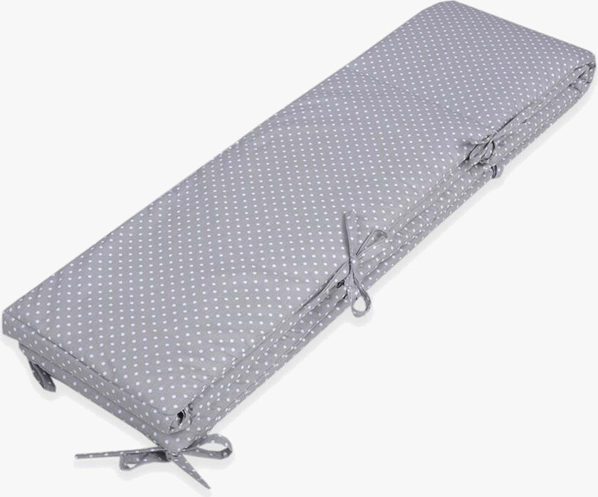 Miniprick Sengekant 25x360, Grå - Sengekanter - 100% Bomull