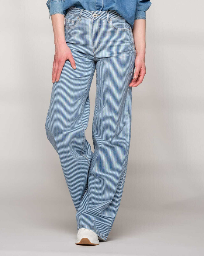 Jeans Elli Stripe 5649, 28/32, Jeans Blå 28/32