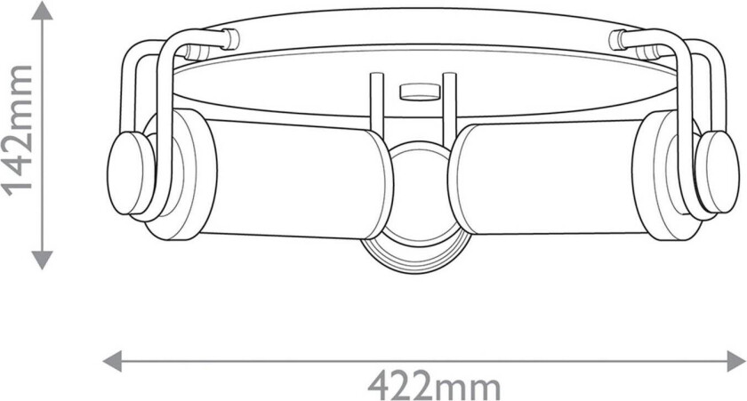 Taklampe WYNWOOD, gammel messing, Ø 42 cm, 3 lyskilder. Metall/glass