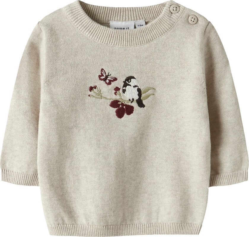 Genser - Strikk - NbfBird - Peyote-melange - - 56 - Genser