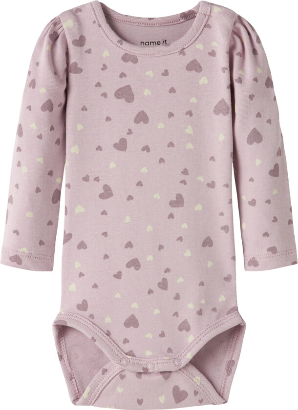 Body I/e - NbfBheart - Minnesmerke Lilac - - 68 - Langermet Body