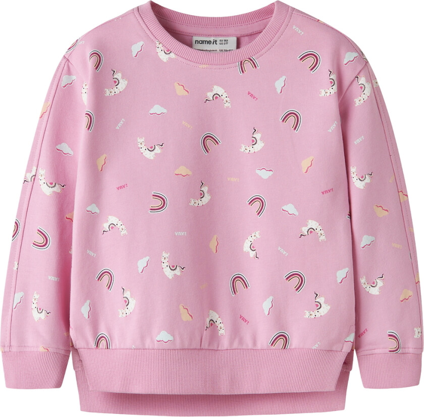 Collegegenser - NmfBissine - Begonia Rosa - - 2 år (92) - Collegegenser