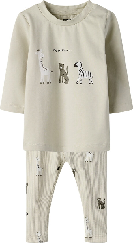 Sett - Genser/Bukser - NbnTutty - Summer Sand - - 1½ år (86) - Genser