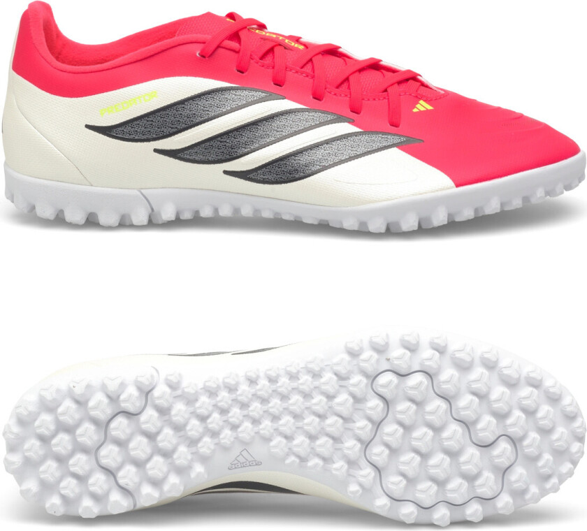 Predator Club TF Born For Goals - Lucid Red/Svart/Fottøy Hvit - Turf (TF), størrelse 42⅔