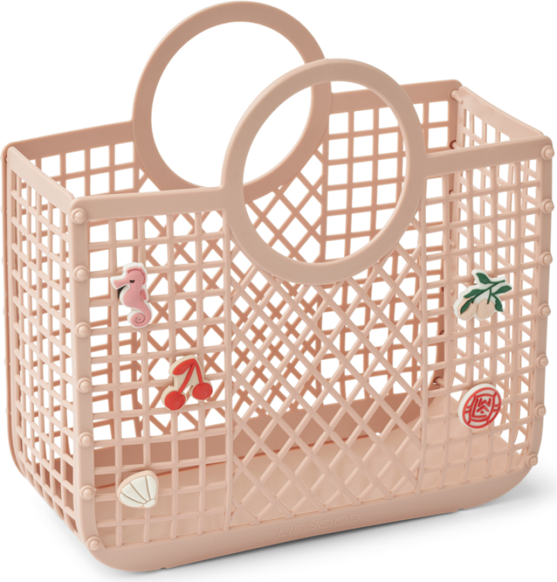 Samantha Basket With Charms - Rose - One size