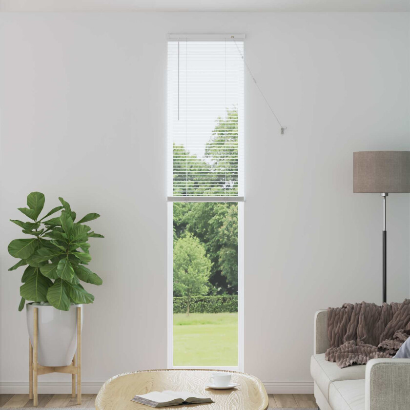 Bilde av Venetiansk persienne Justerbar Hvit 213 x 40 cm PVC