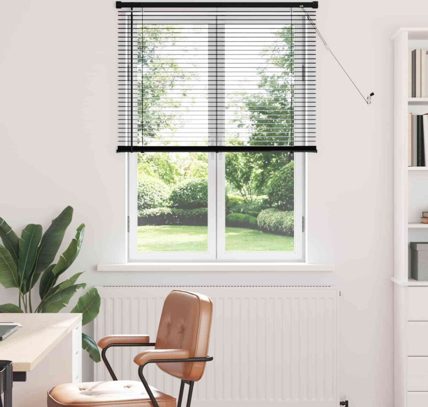 Bilde av Venetiansk persienne Justerbar Svart 150 x 80 cm PVC