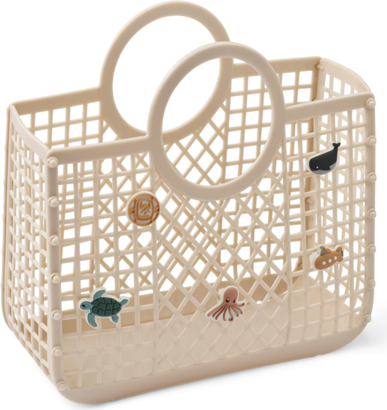 Samantha Basket With Charms - Sandy - One size