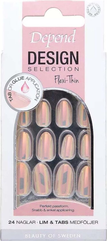 Design Selection Unicorn Chrome Oval nord - 24 pcs