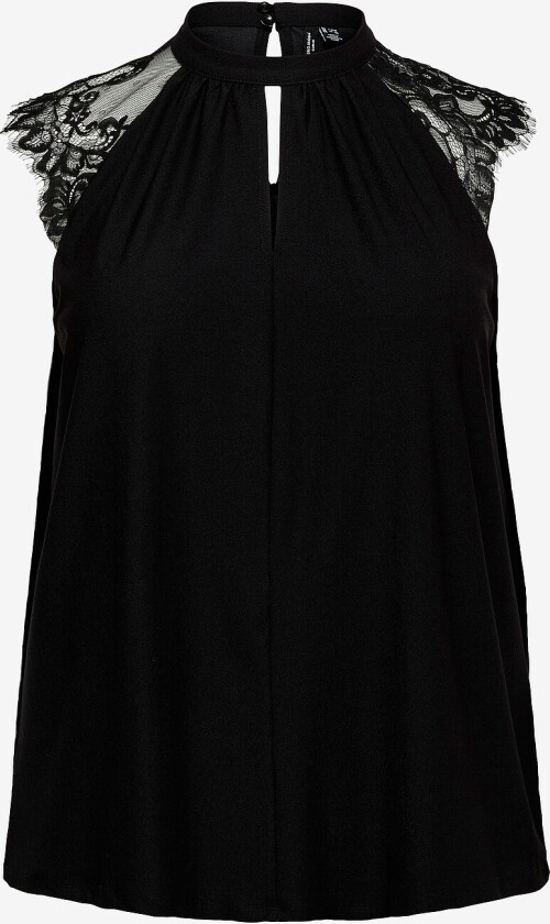 Topp vmMilla SL Lace - Svart