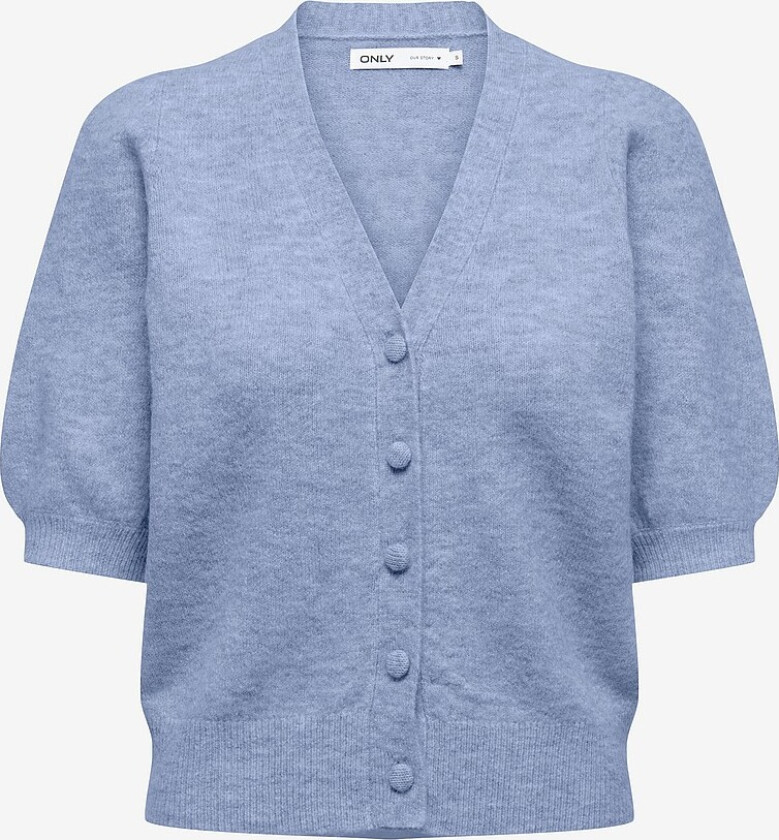 Kardigan onlLiva V-neck S/S - Blå
