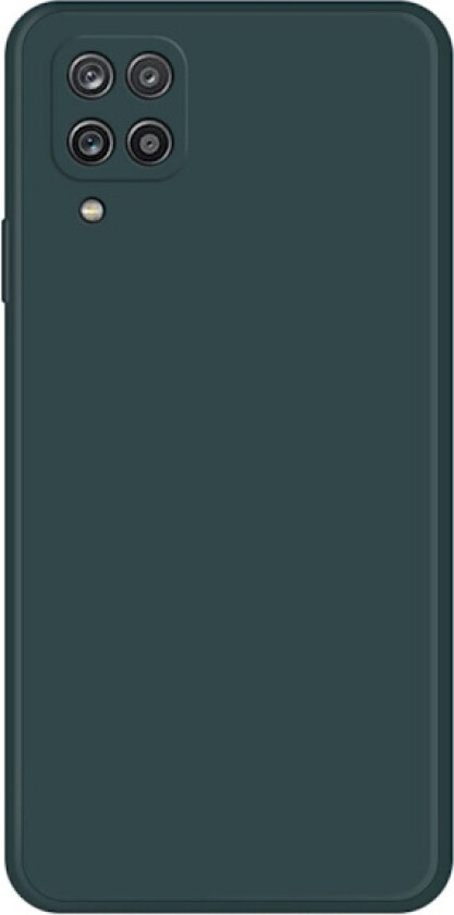 Avfaset gummiert anti-falldeksel for Samsung Galaxy A12 5G - Svartgrønn