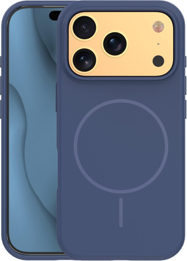 Silikon Thin Mag Deksel for iPhone 17 Pro Max - M??rk bl??