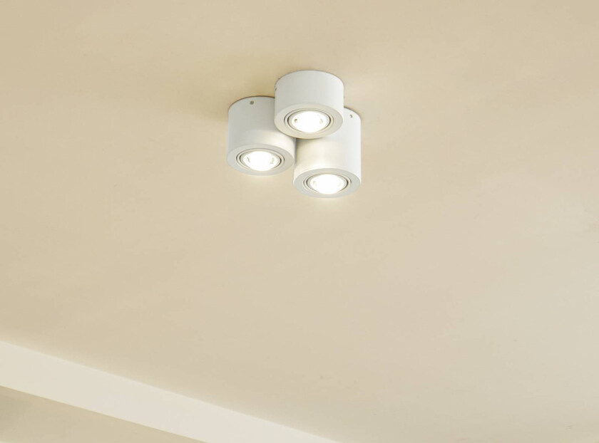 Lindby Downlight Jyla, 3 lyskilder, matt hvit, GX53