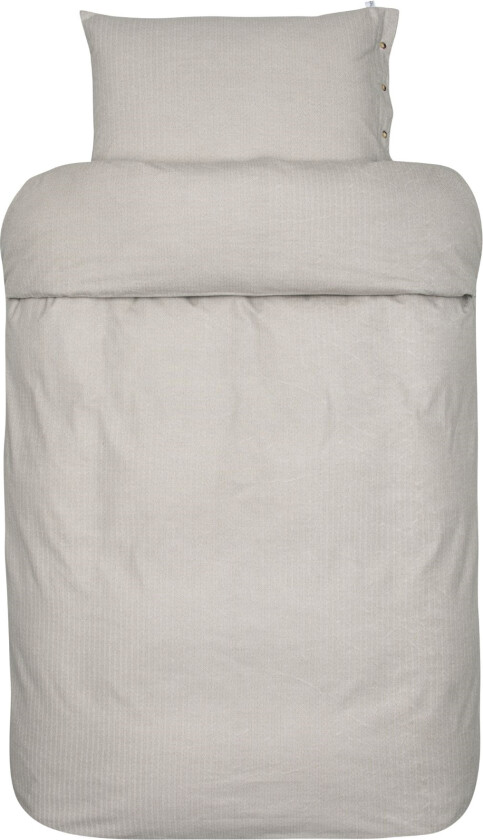 Sengetøy av flanell 140x200 cm - Brunt mønstret sengesett - 100% bomullsflanell - Balder Høie of Scandinavia sengelinned