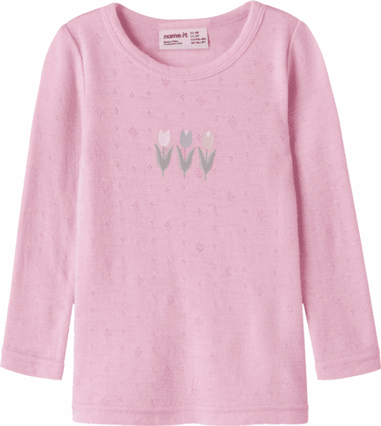 Name It Nmfwang genser i ull til småbarn, Coral Blush