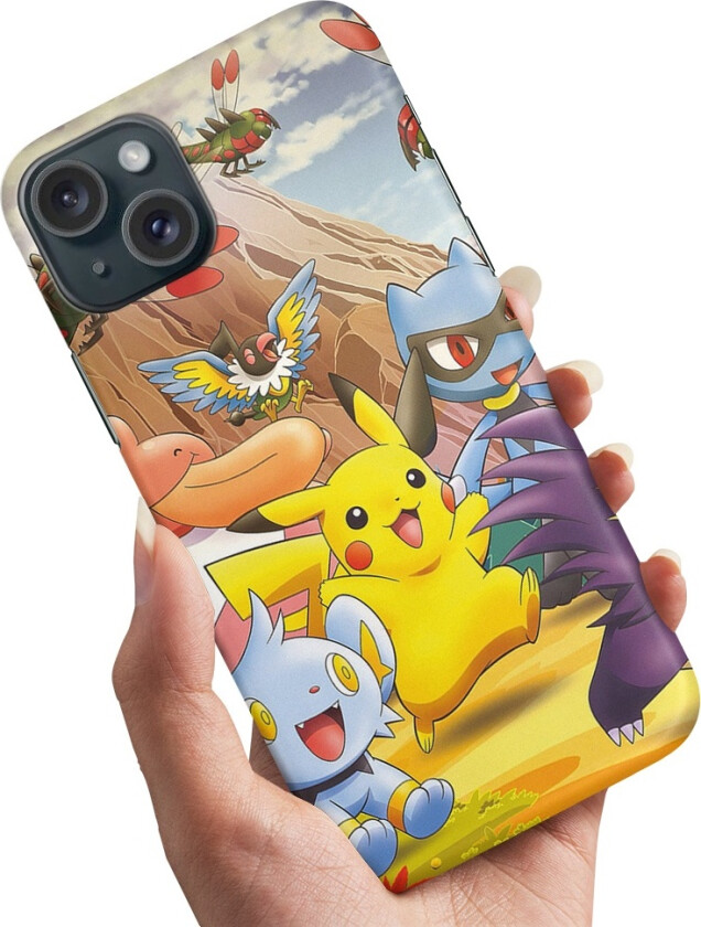 iPhone 15 - Deksel/Mobildeksel Pokemon