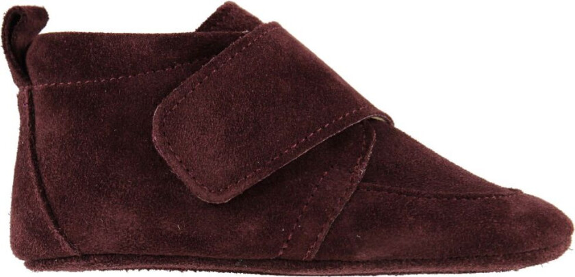 Tøfler - Bordeaux m. Borrelås - - 24 - Tøfler