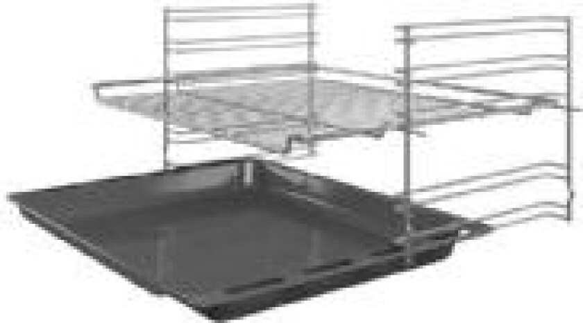 Serie 2 HBF133BR0 - Ovn - innebygd - fordypning - bredde: 56 cm - dybde: 55 cm - høyde: 57.5 cm - med selvrens - Klasse A - rustfritt stål