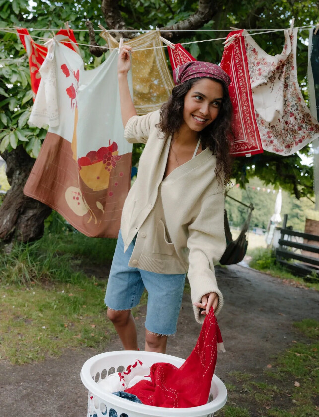 Gardenparty Cotta Scarf - Pink - ONE SIZE