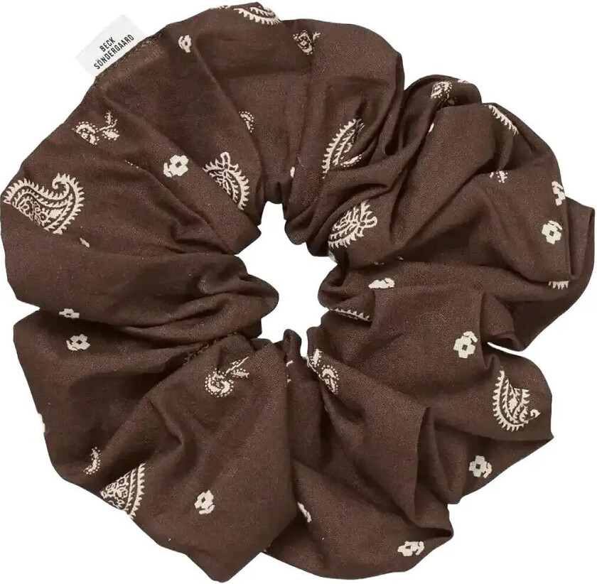 Bloom Paisley Scrunchie - Brown - ONE SIZE