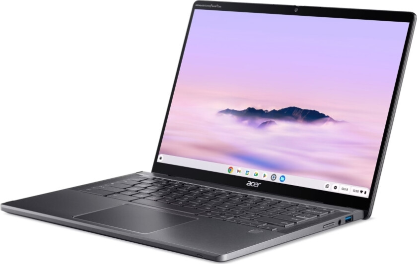 Chromebook Plus Spin 714 CPE794-1N-TCO - Flippdesign - Intel Core Ultra 5 - 115U / inntil 4.2 GHz - Chrome OS - Intel Graphics - 16 GB RAM - 256 GB SSD NVMe - 14 IPS berøringsskjerm 1920 x 1200
