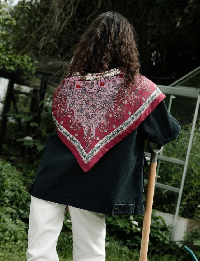 Gardenparty Taby Sia Scarf - Burgundy - ONE SIZE
