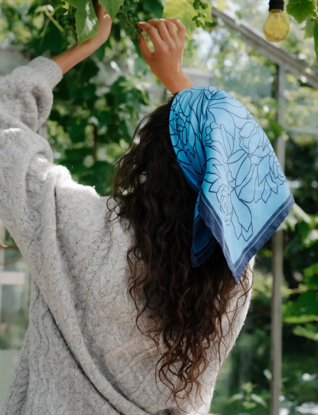 Stencia Tulip Sia Scarf - Blue - ONE SIZE