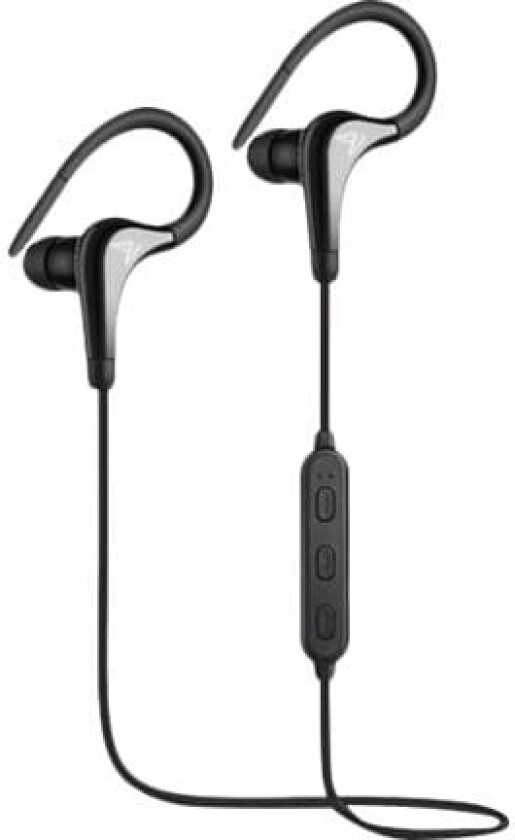 SAVIO WE-03 - Ørepropper med mikrofon - ørepropp - over-øret-montering - Bluetooth - trådløs - svart