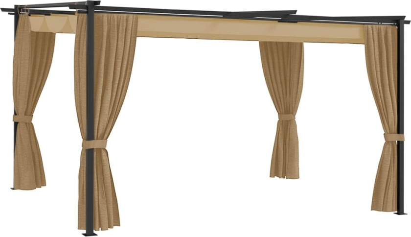 Paviljong 4x3 m gråbrun