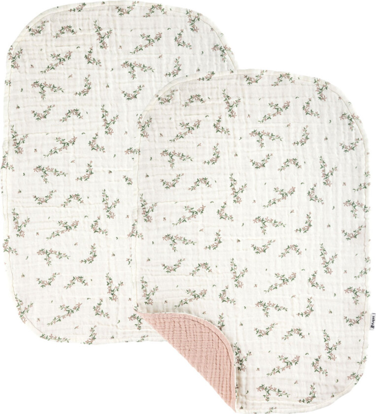 Stelleunderlag - 2-pack - Muslin - Rosepulver - - OneSize - Stelleunderlag