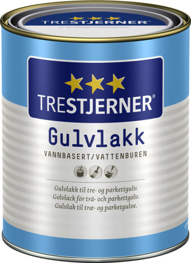 Gulvlakk vannbasert 0.75L