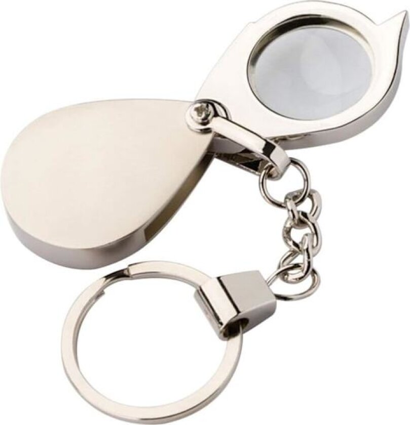 Nøkkelring Forstørrelsesglass 15X Håndholdt Lommeforstørrelsesglass Liten Folding Ha