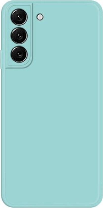 Avfaset gummiert anti-falldeksel for Samsung Galaxy S22 - Cyan