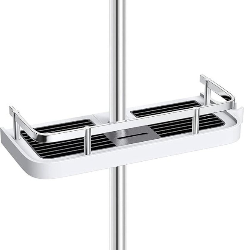 Elegant Dusjhylle for Dusjstang, Slitesterk Dusjhylle med Rustfri Garanti, Krombelagt ABS-materiale for Vanntett Korrosjonsbestandighet, Plassbesparende