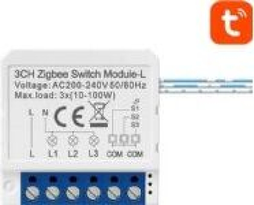 Smart ZigBee Switch  LZWSM16-W3 uten nøytral TUYA