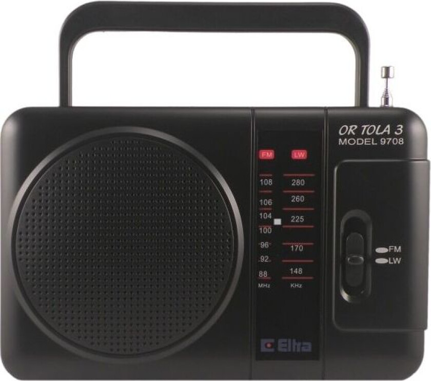 ELTRA TOLA 3, Bærbar, Analog, FM, LW, 87,5 - 108 MHz, 148,5 - 283,5 kHz, 0,5 W