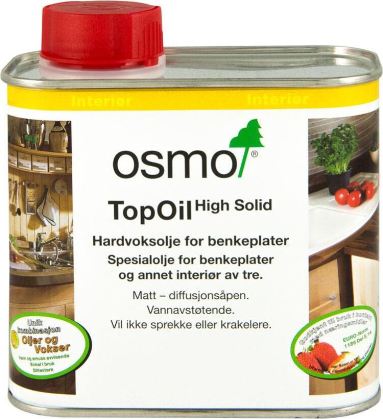 Hardvoksolje TopOil 3028 Fargeløs Silkematt 0,5l