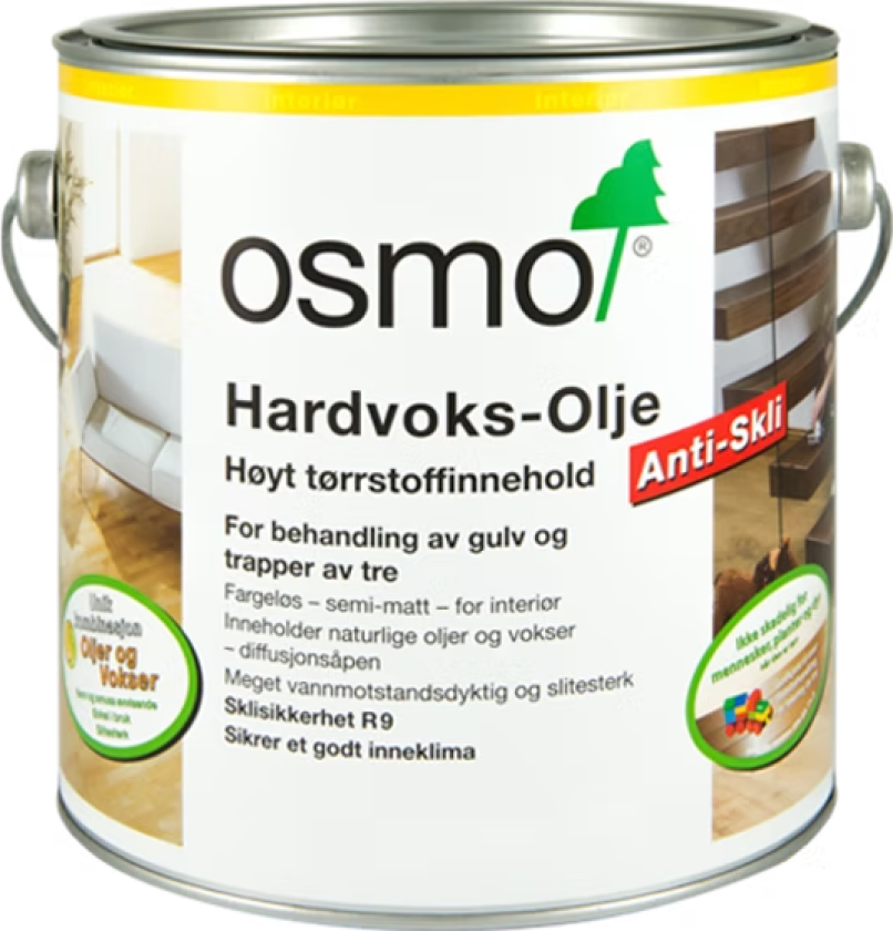 Hardvoksolje Antiskli 3088 Semi-matt 0,75l