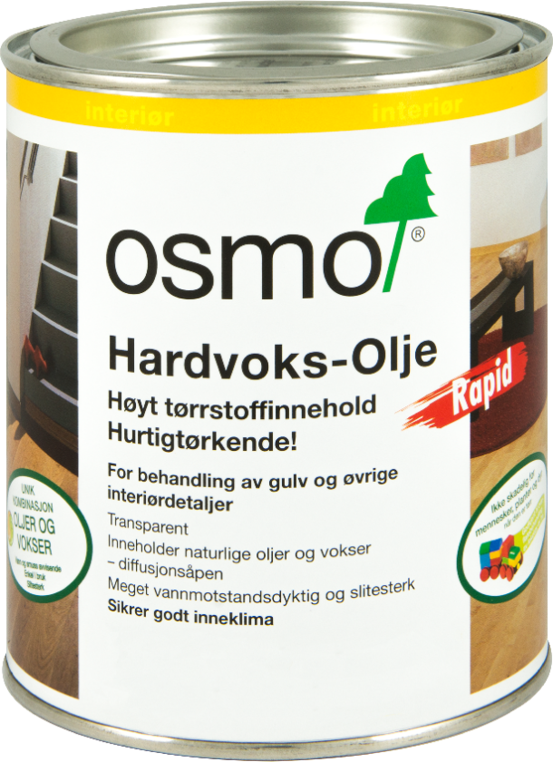 Hardvoksolje Rapid 3240 Hvit 0,75l