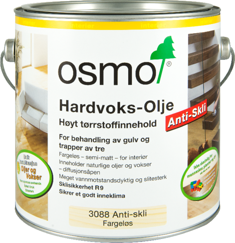 Hardvoksolje Antiskli 3088 Semi-matt 2,5l