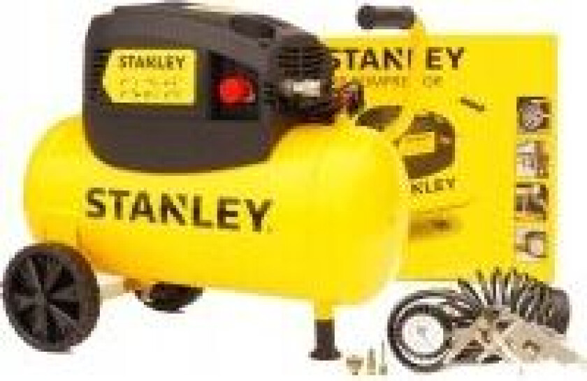 Stanley Compressor Compressor, bezol.24l 8b 1.5HP 180l/m + ACCESSORY KIT 6