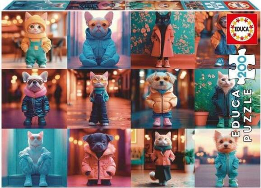 Educa 200 Fashion Animals